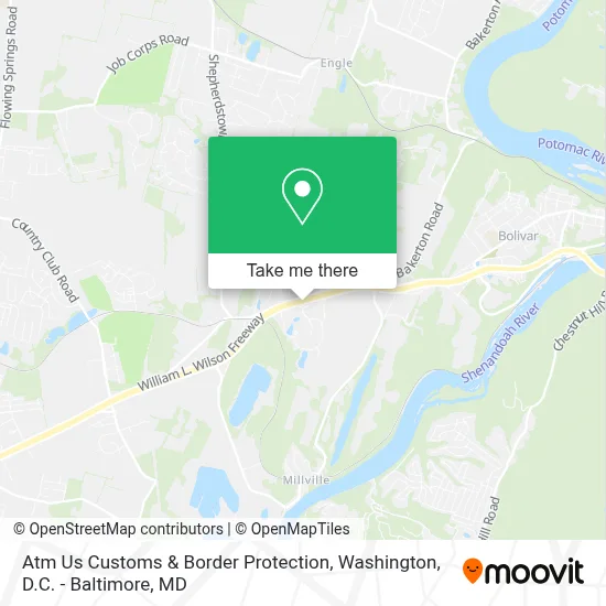 Atm Us Customs & Border Protection map