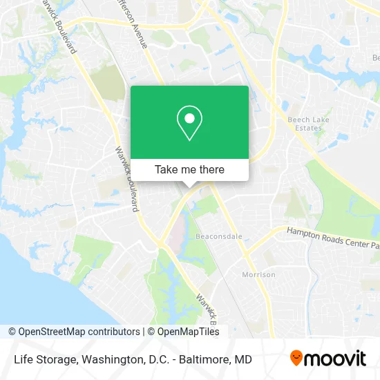 Life Storage map