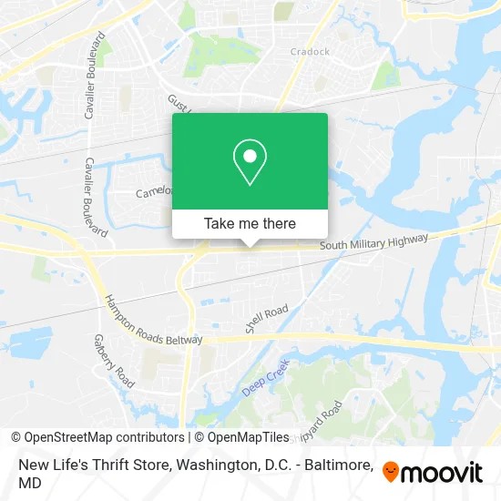 New Life's Thrift Store map