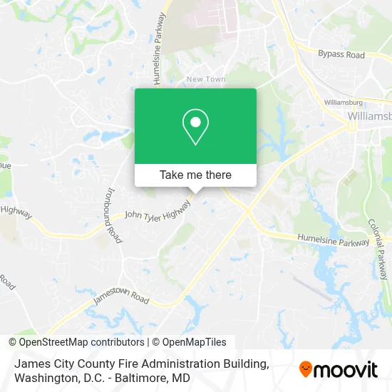 James City County Fire Administration Building map