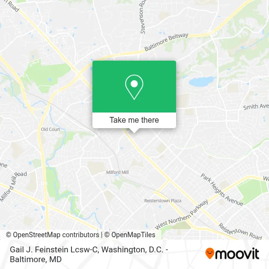 Gail J. Feinstein Lcsw-C map