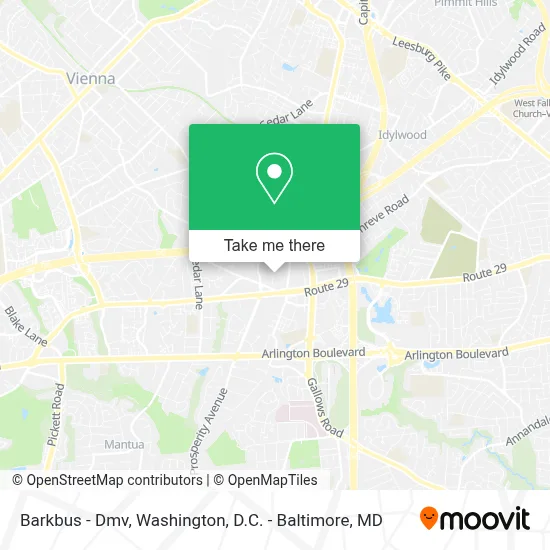 Barkbus - Dmv map