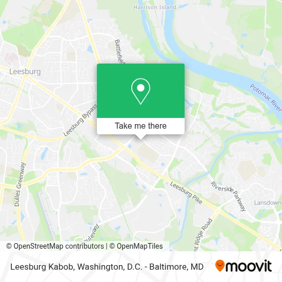 Leesburg Kabob map
