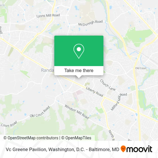 Vc Greene Pavilion map