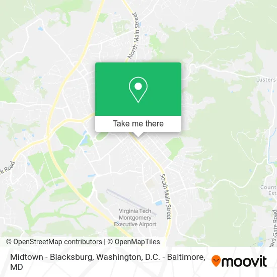 Midtown - Blacksburg map