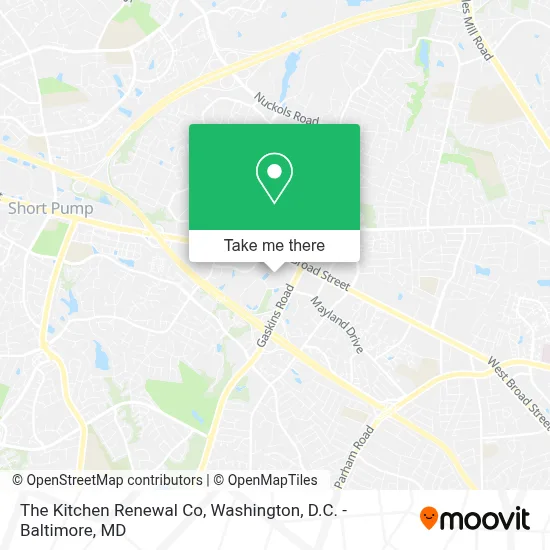 The Kitchen Renewal Co map