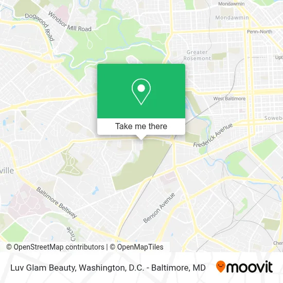 Luv Glam Beauty map