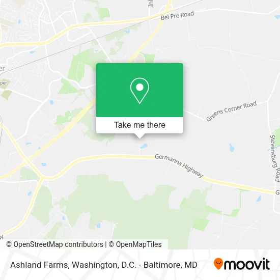 Ashland Farms map