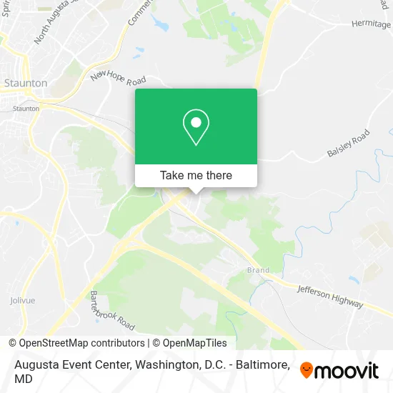 Augusta Event Center map