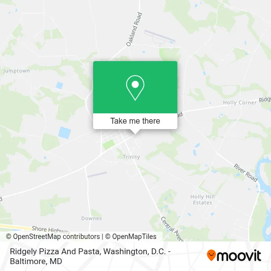 Ridgely Pizza And Pasta map