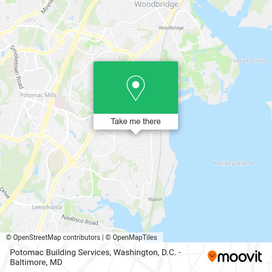 Potomac Building Services map
