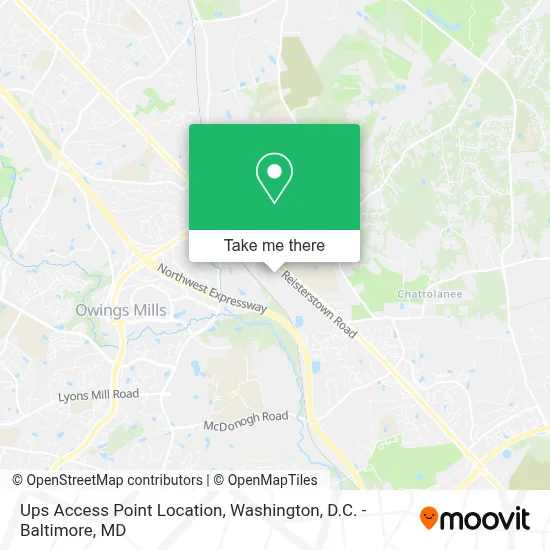 Ups Access Point Location map