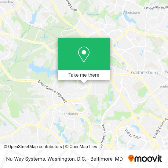 Nu-Way Systems map