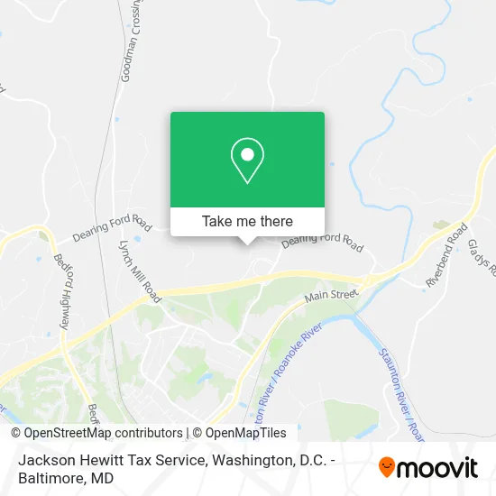 Jackson Hewitt Tax Service map
