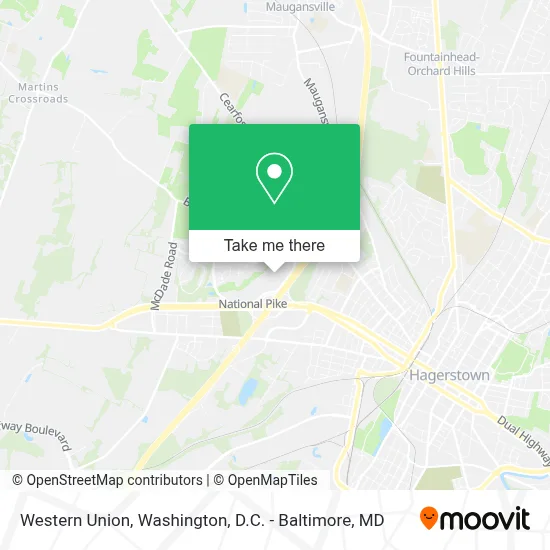 Western Union map