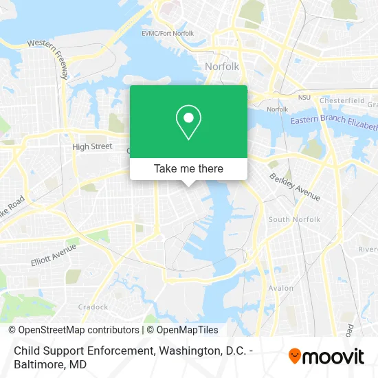 Child Support Enforcement map