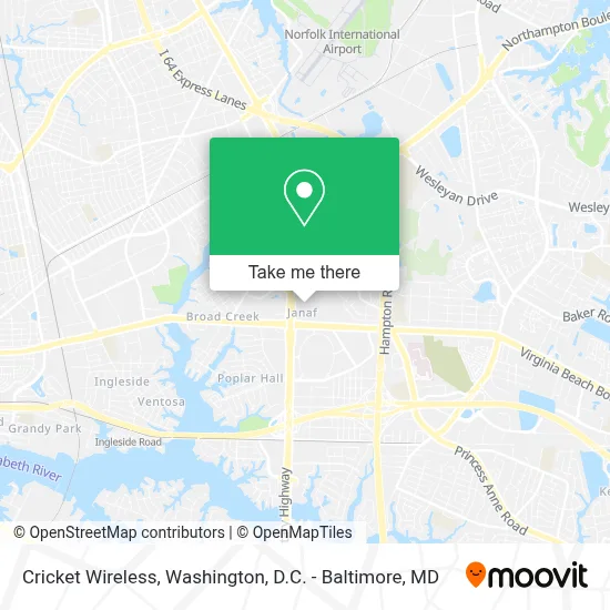 Cricket Wireless map