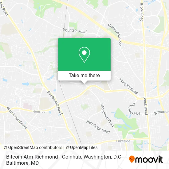 Bitcoin Atm Richmond - Coinhub map