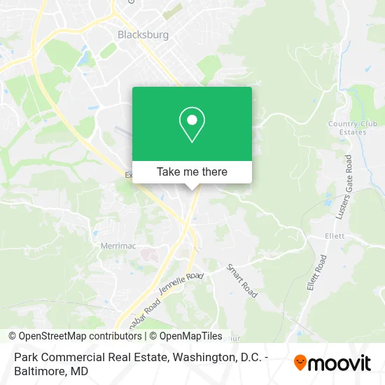 Park Commercial Real Estate map