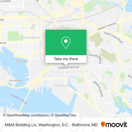 M&M Bedding Llc map