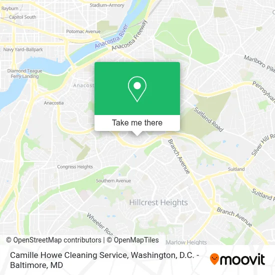 Camille Howe Cleaning Service map