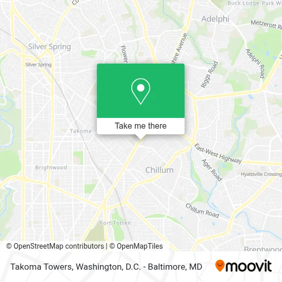 Takoma Towers map
