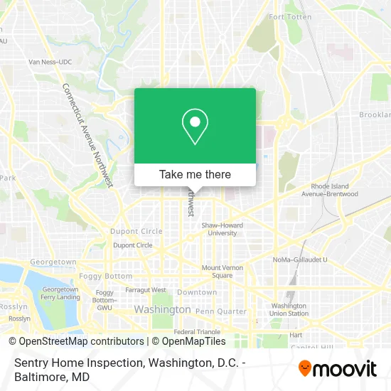 Sentry Home Inspection map
