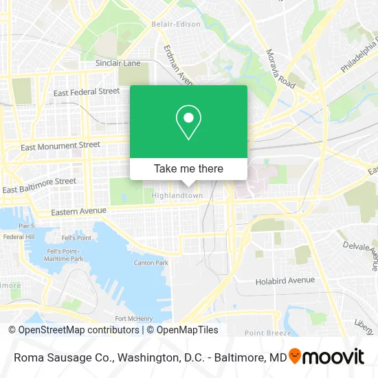Roma Sausage Co. map