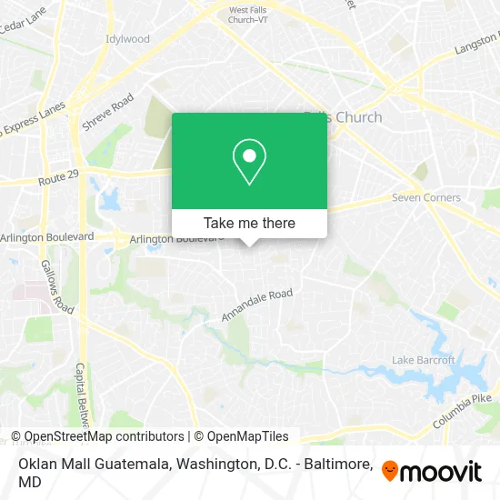 Oklan Mall Guatemala map