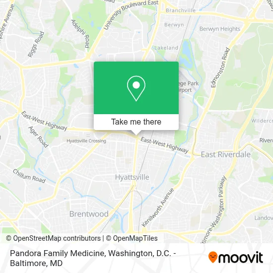 Pandora Family Medicine map