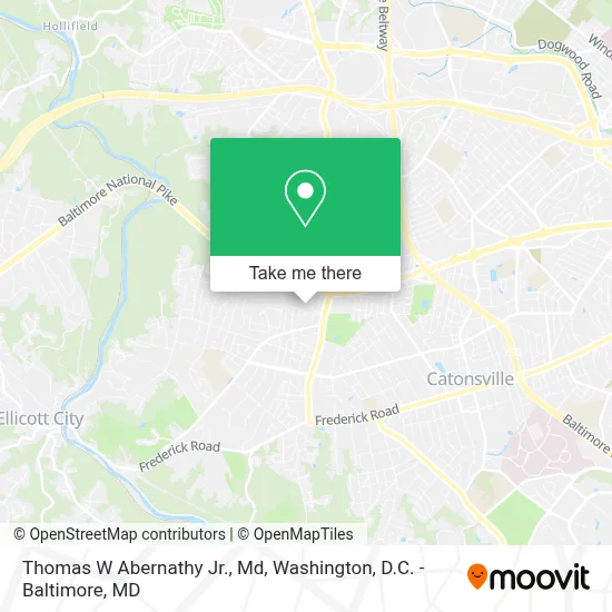 Thomas W Abernathy Jr., Md map