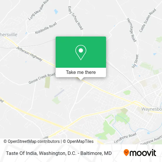 Taste Of India map