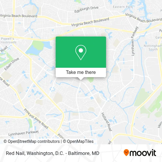 Red Nail map