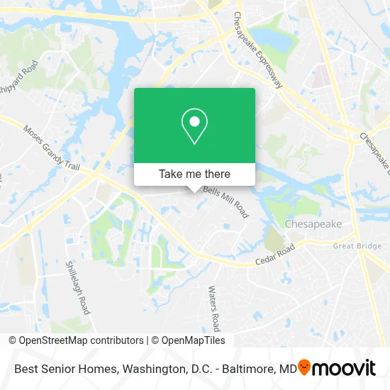 Best Senior Homes map