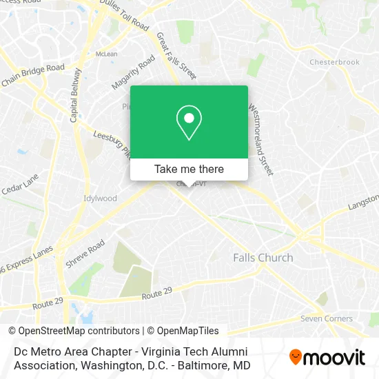Dc Metro Area Chapter - Virginia Tech Alumni Association map