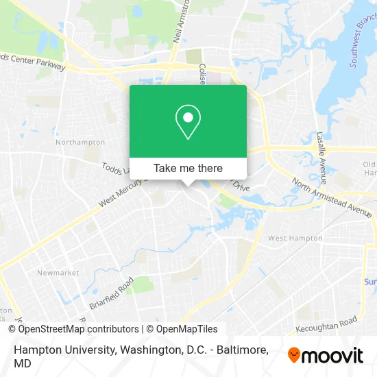 Hampton University map