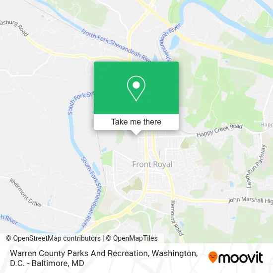 Warren County Parks And Recreation map