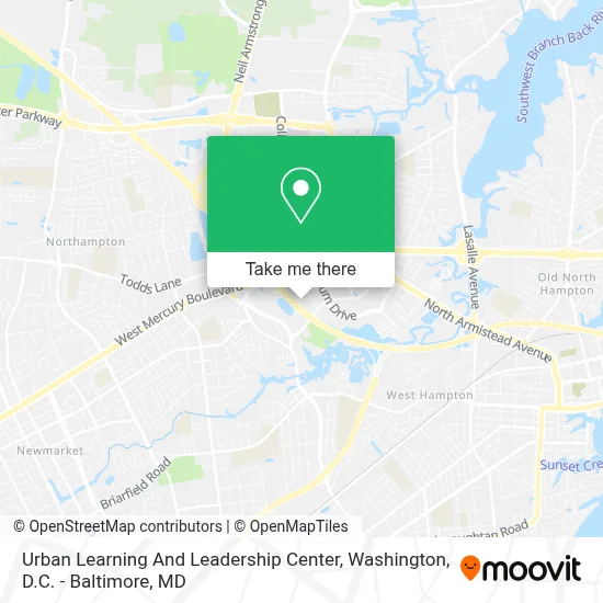 Urban Learning And Leadership Center map