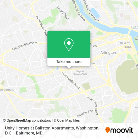 Unity Homes at Ballston Apartments map