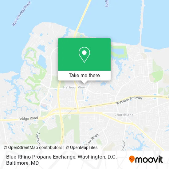 Blue Rhino Propane Exchange map