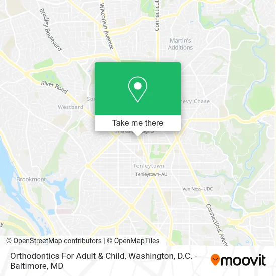 Orthodontics For Adult & Child map