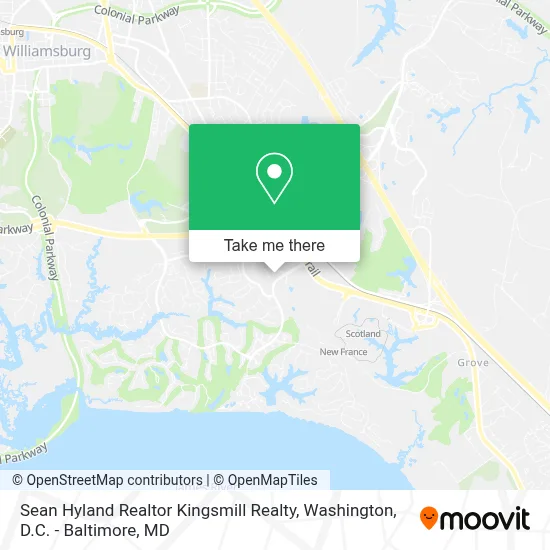 Sean Hyland Realtor Kingsmill Realty map