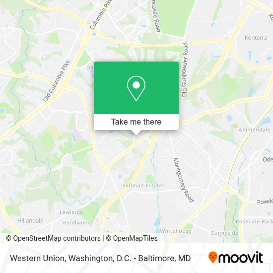Western Union map