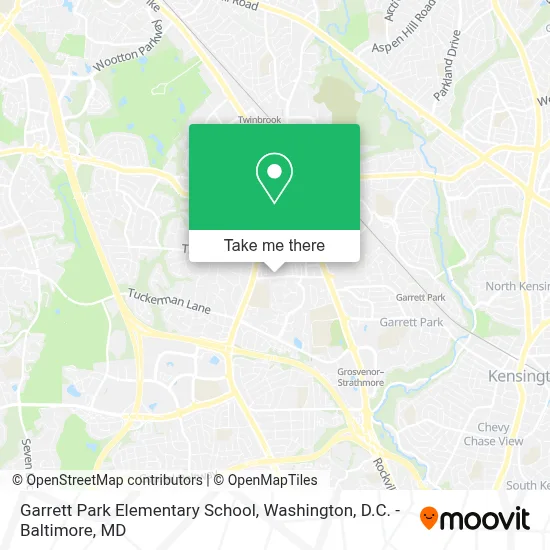 Garrett Park Elementary School map