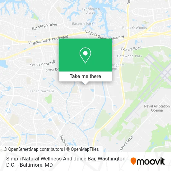 Simpli Natural Wellness And Juice Bar map