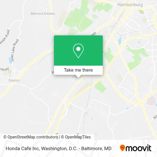 Honda Cafe Inc map