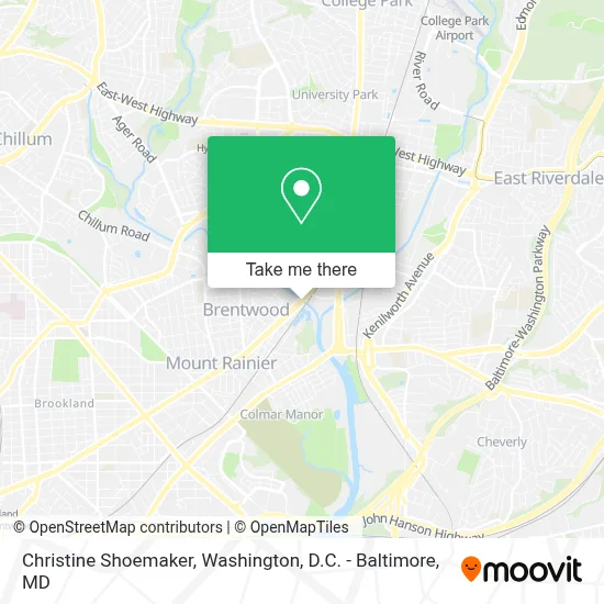Christine Shoemaker map