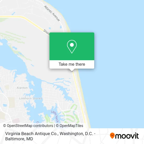 Virginia Beach Antique Co. map