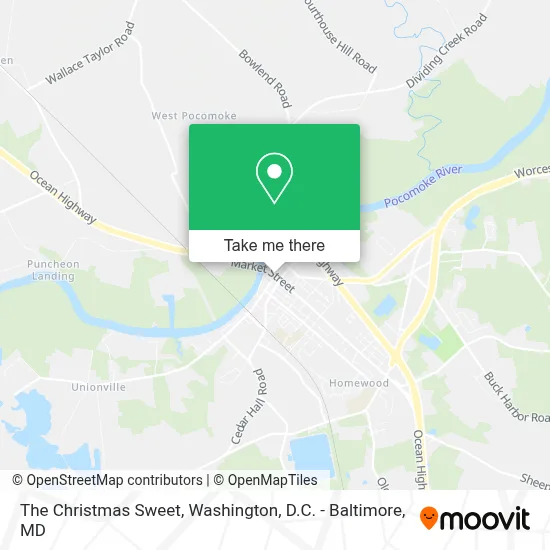 The Christmas Sweet map