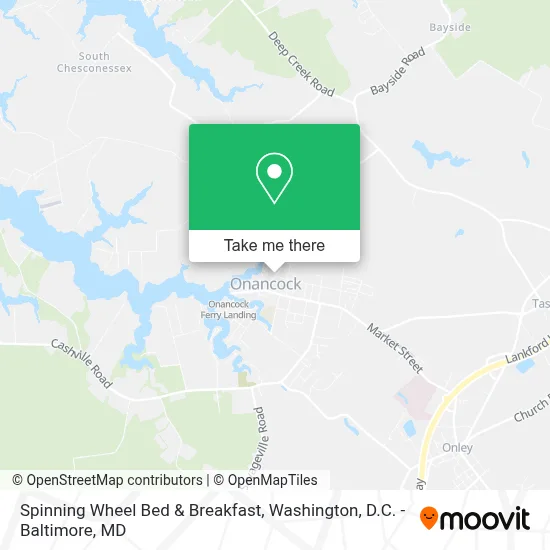 Spinning Wheel Bed & Breakfast map